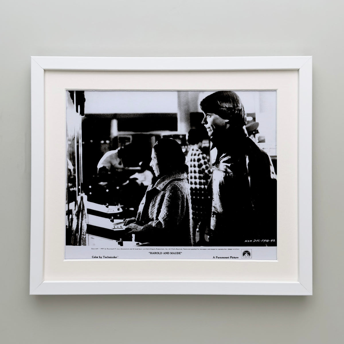 Harold and Maude 1971 Film Movie Press Publicity Still Framed