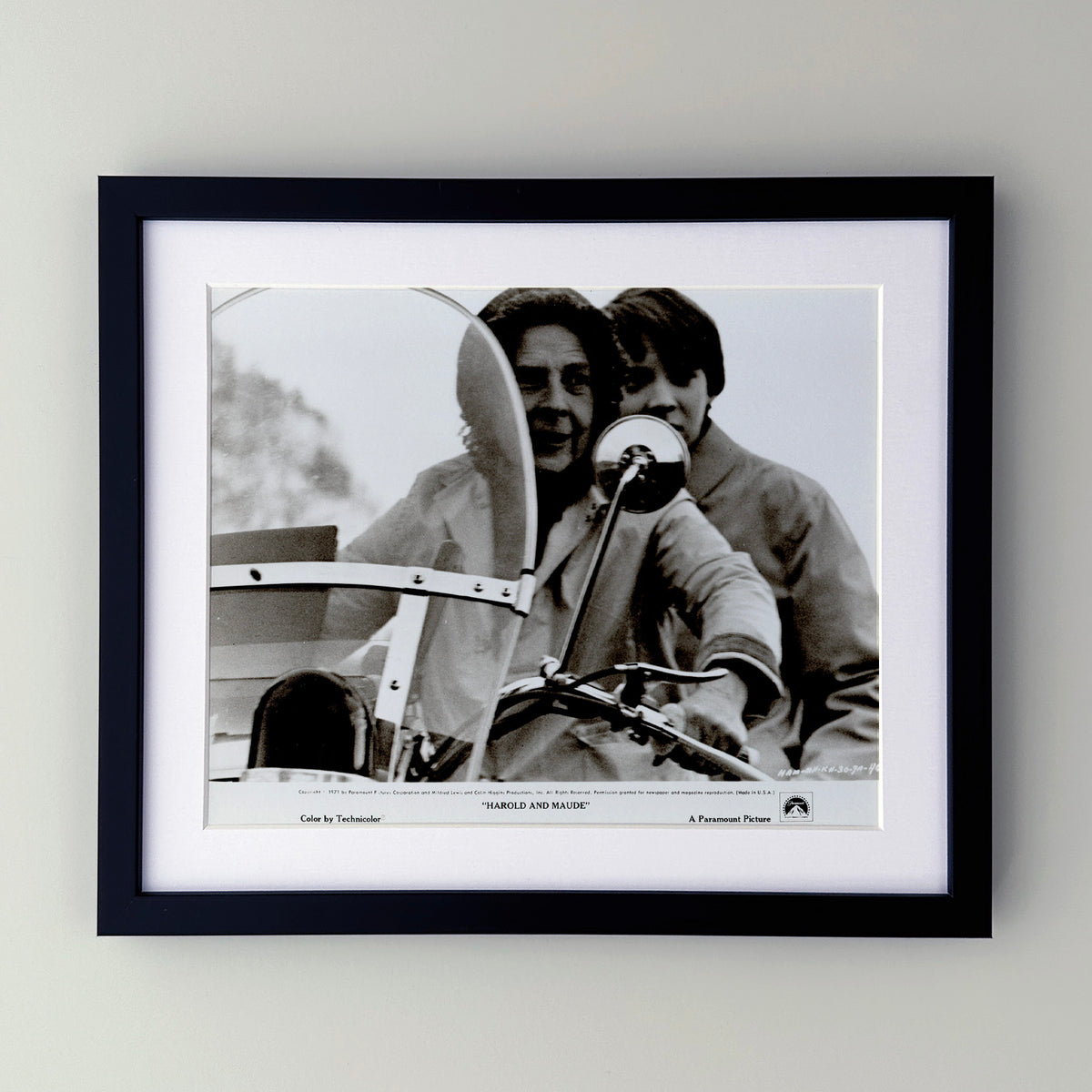 Harold and Maude 1971 Film Movie Press Publicity Still Framed