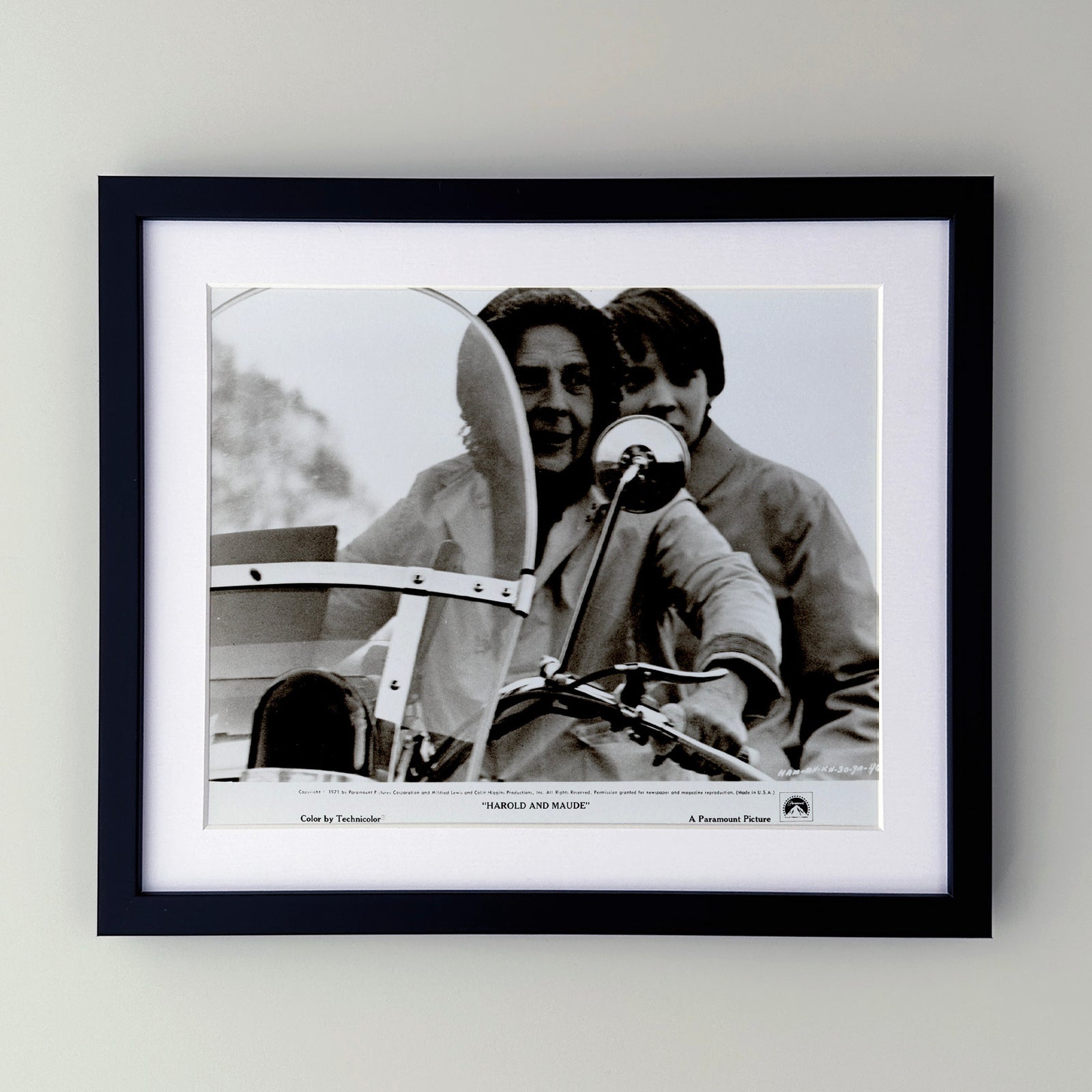Harold and Maude 1971 Film Movie Press Publicity Still Framed