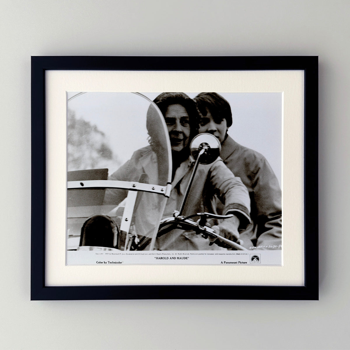 Harold and Maude 1971 Film Movie Press Publicity Still Framed