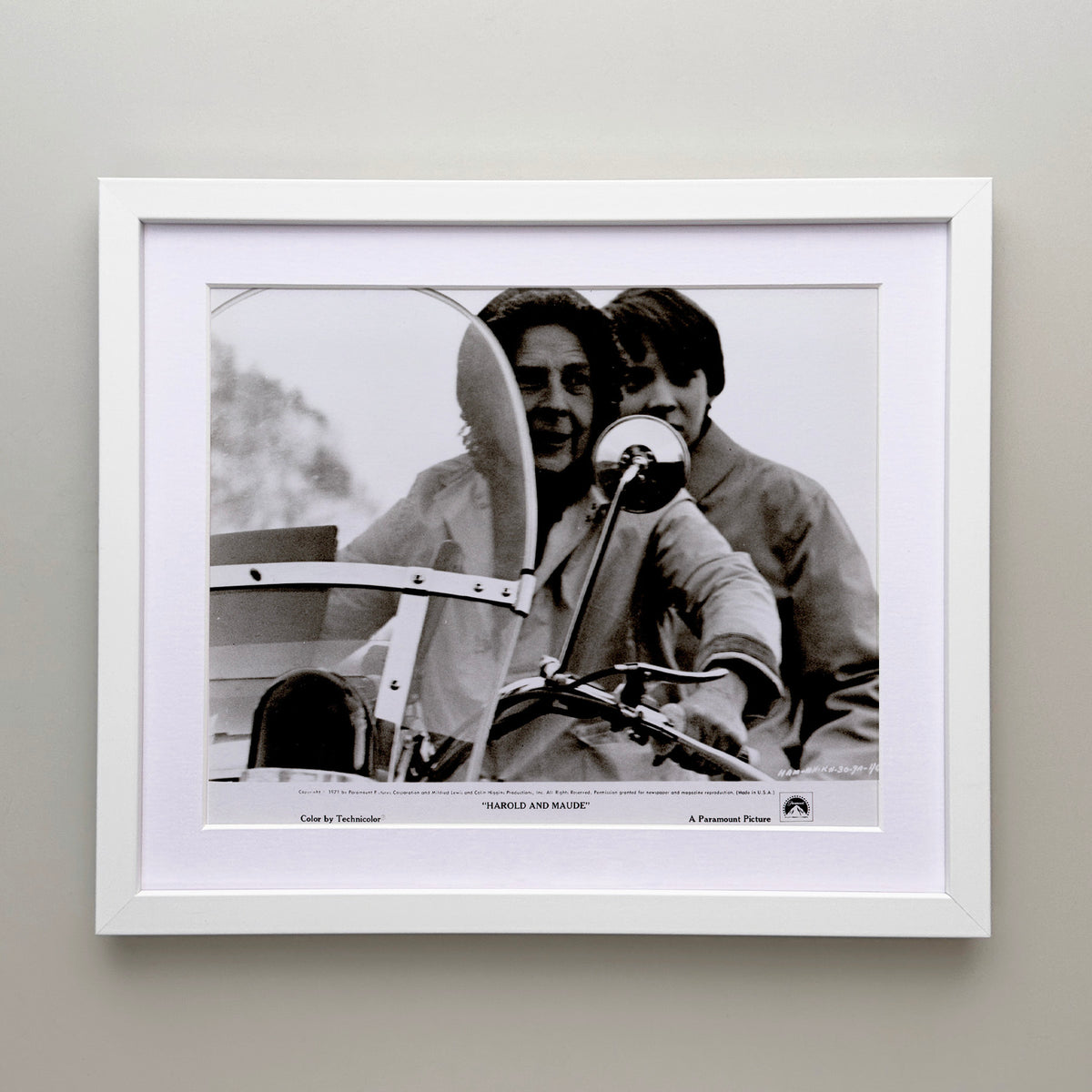 Harold and Maude 1971 Film Movie Press Publicity Still Framed