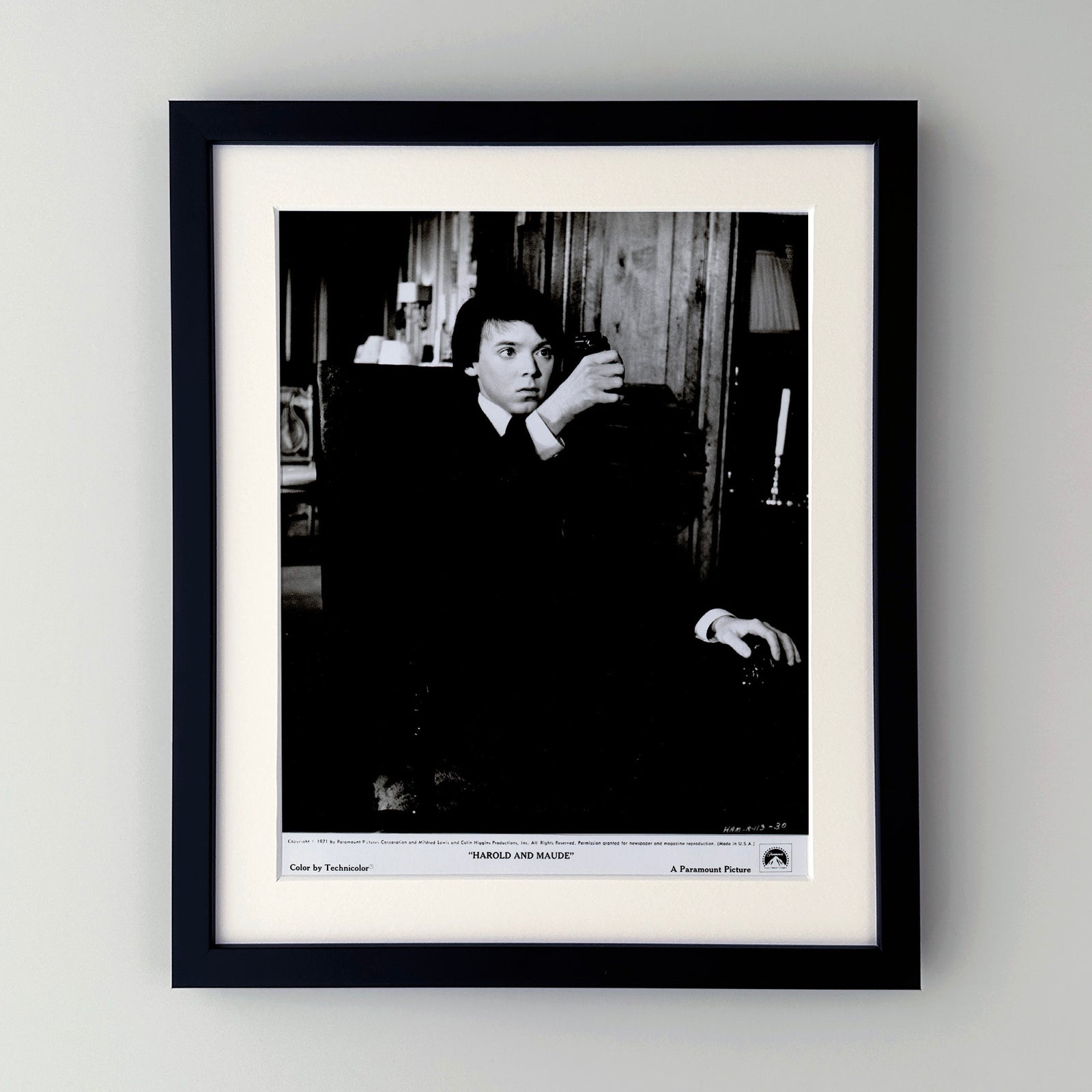 Harold and Maude 1971 Film Movie Press Publicity Still Framed