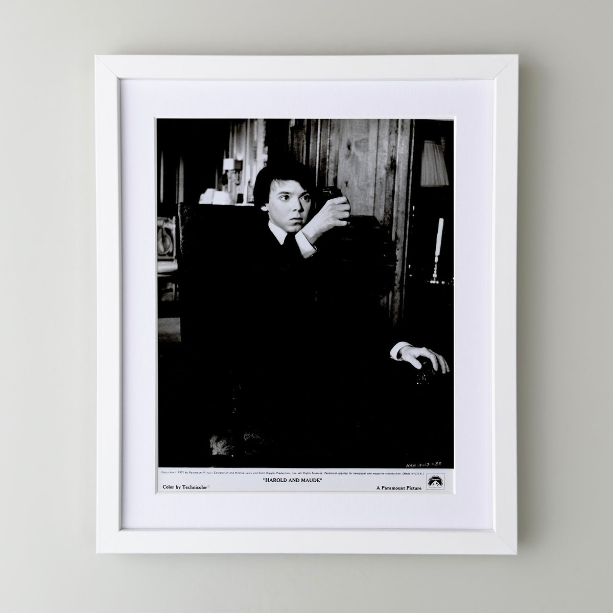 Harold and Maude 1971 Film Movie Press Publicity Still Framed