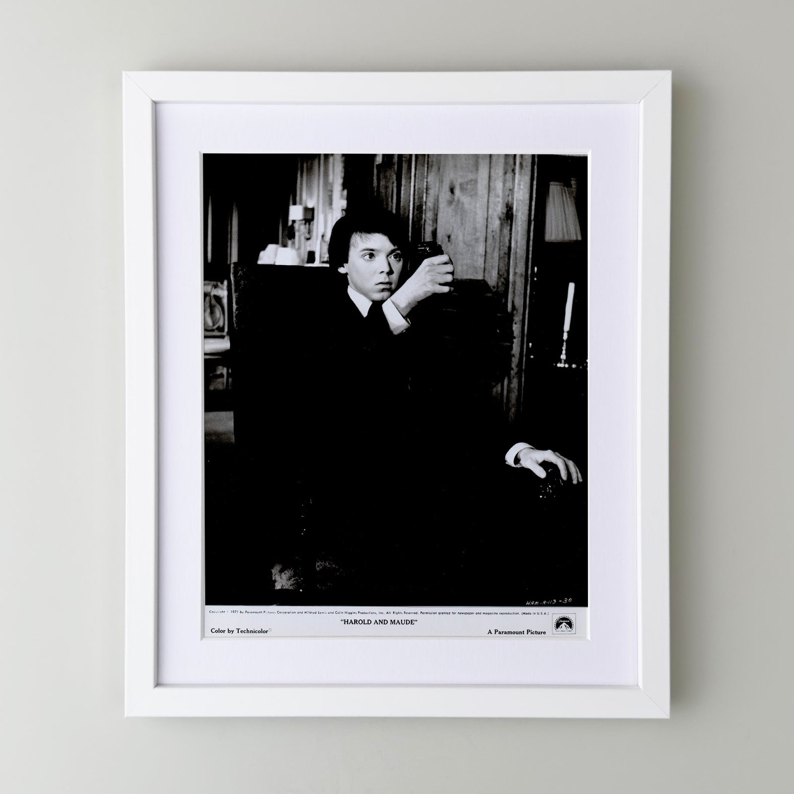 Harold and Maude 1971 Film Movie Press Publicity Still Framed