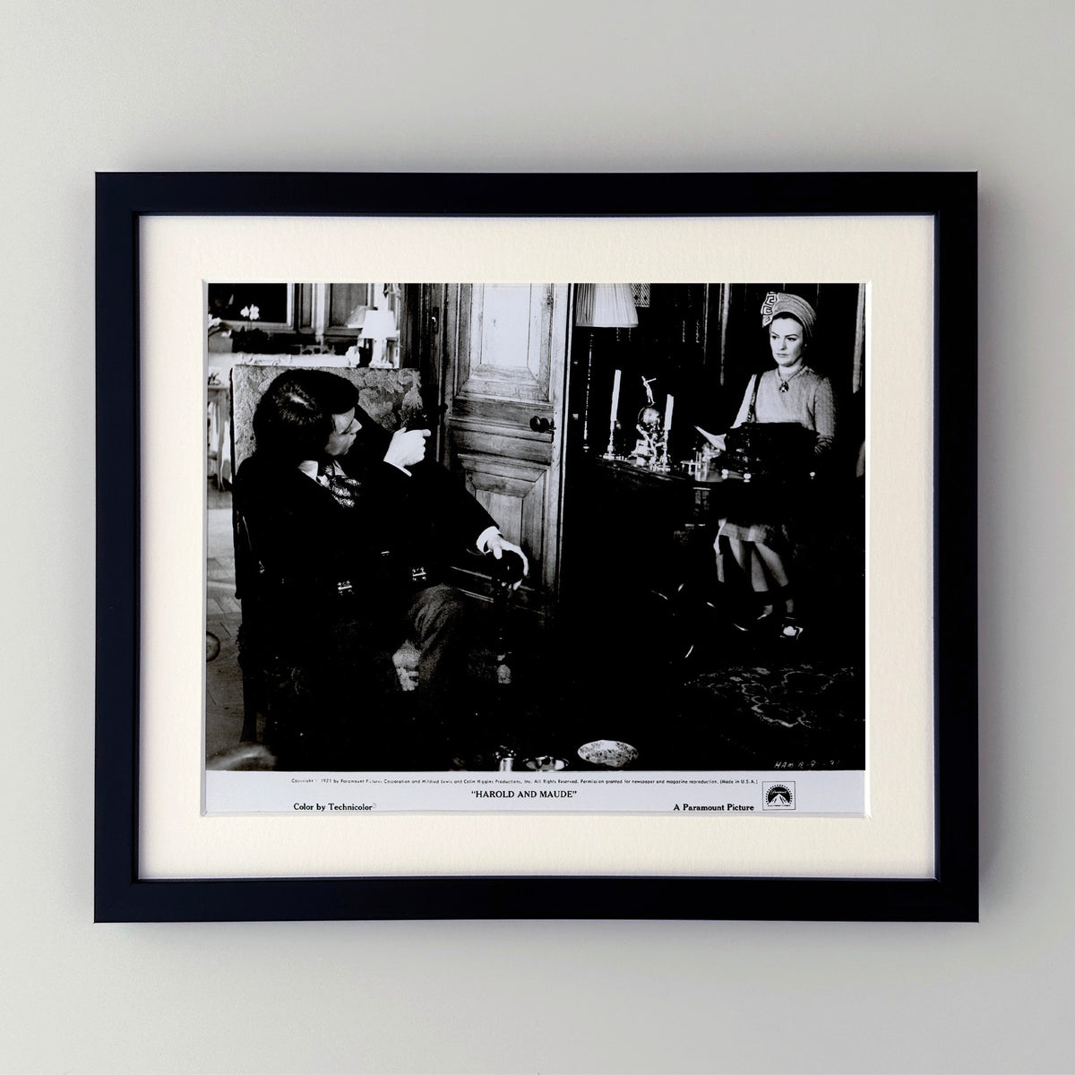 Harold and Maude 1971 Film Movie Press Publicity Still Framed