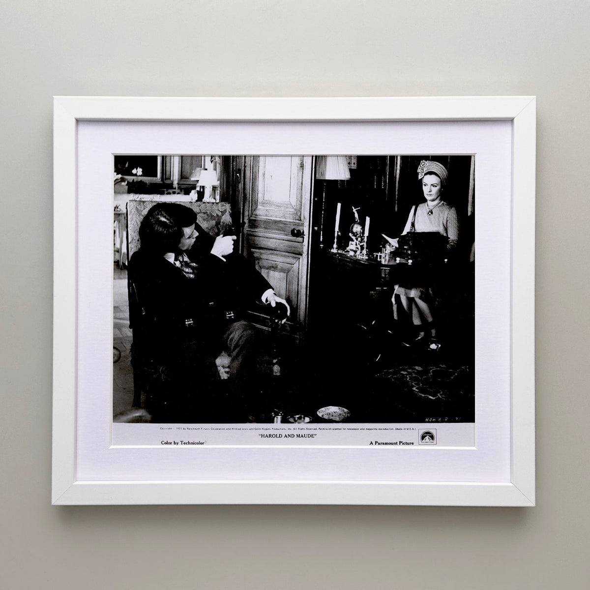 Harold and Maude 1971 Film Movie Press Publicity Still Framed