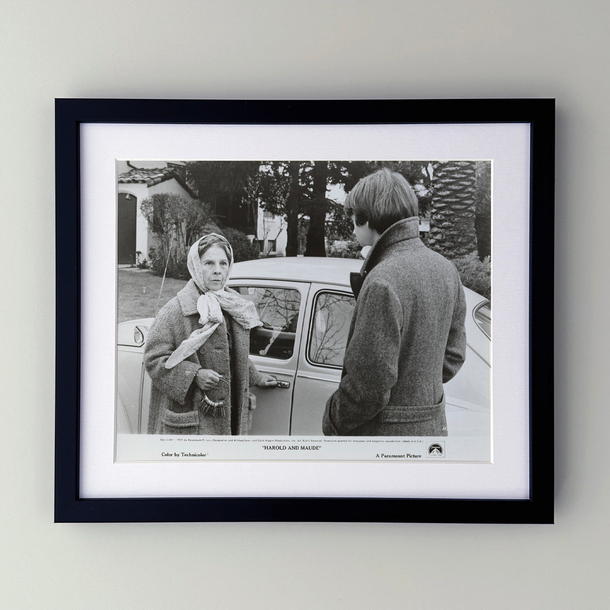 Harold and Maude 1971 Film Movie Press Publicity Still Framed