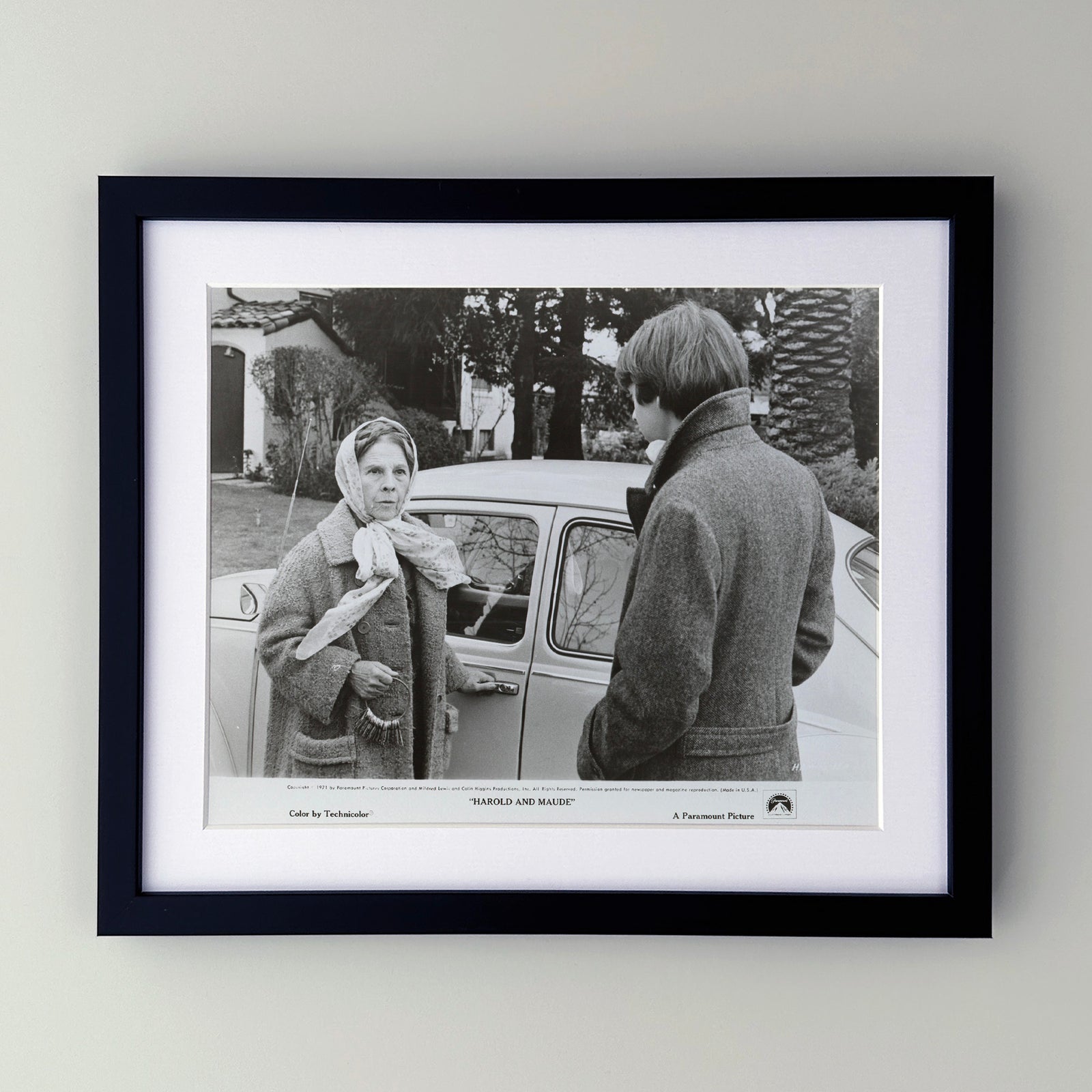 Harold and Maude 1971 Film Movie Press Publicity Still Framed