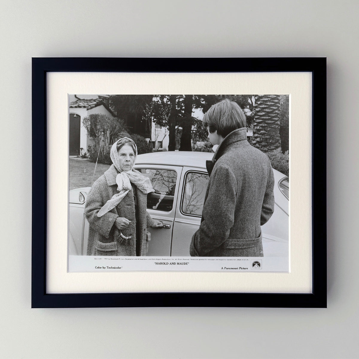 Harold and Maude 1971 Film Movie Press Publicity Still Framed