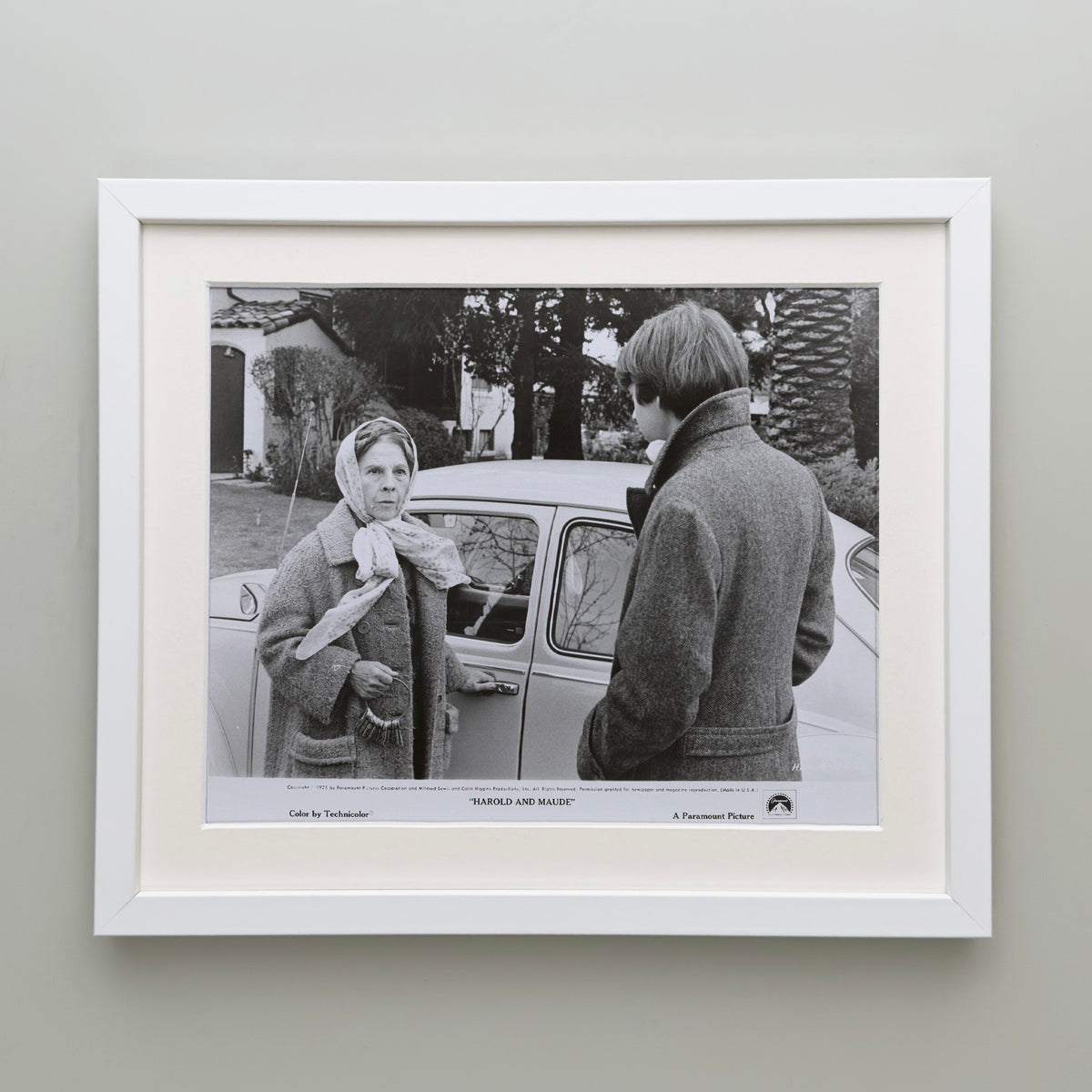 Harold and Maude 1971 Film Movie Press Publicity Still Framed