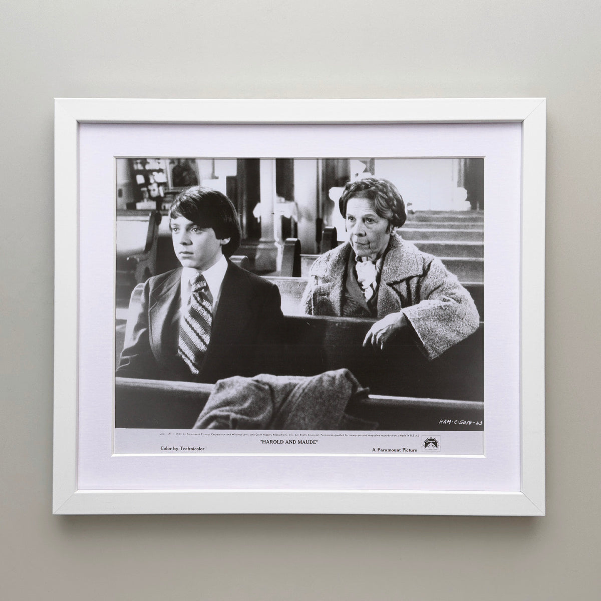 Harold and Maude 1971 Film Movie Press Publicity Still Framed