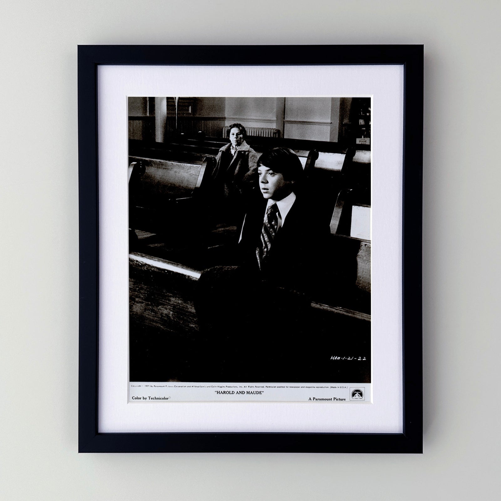 Harold and Maude 1971 Film Movie Press Publicity Still Framed