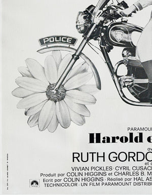 Harold and Maude 1971 French Grande Film Movie Poster - detail