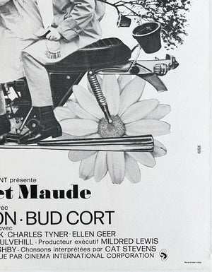 Harold and Maude 1971 French Grande Film Movie Poster - detail