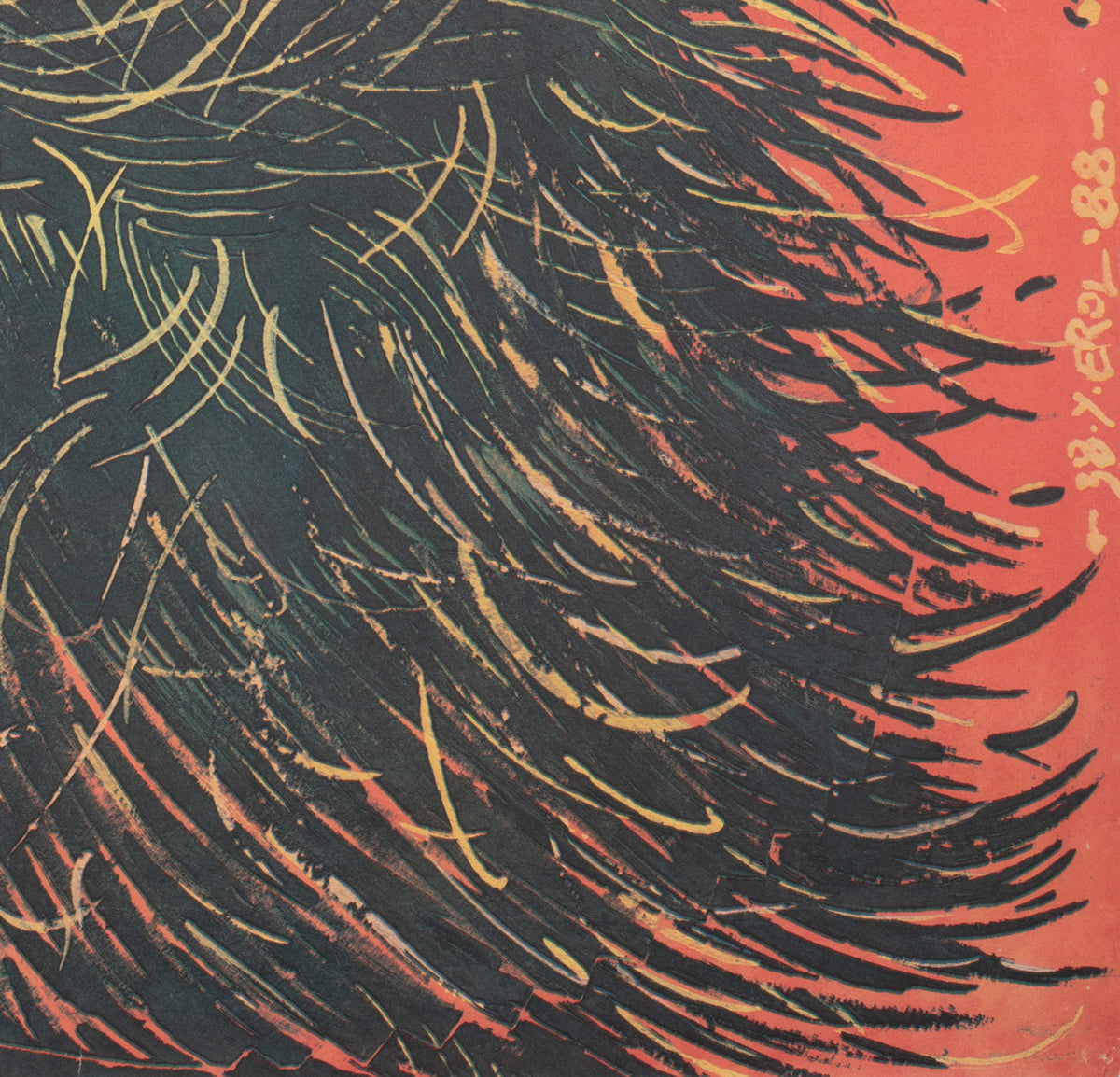 Harry and the Hendersons 1988 Polish B1 Film Movie Poster, Jakub Erol  detail