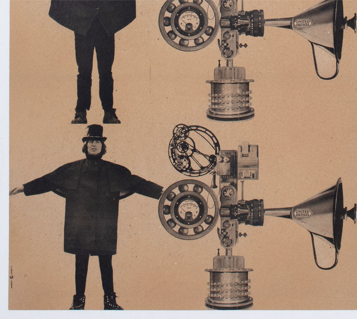 Help! 1965 Danish 1 Sheet Film Movie Poster, The Beatles