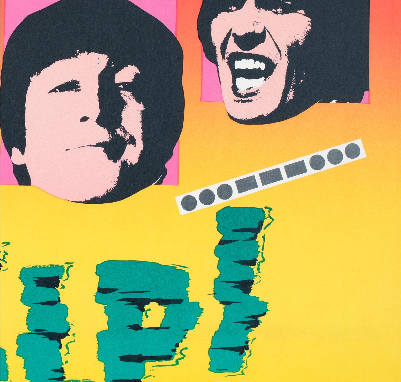 Help 1965 Swedish Film Poster - detail