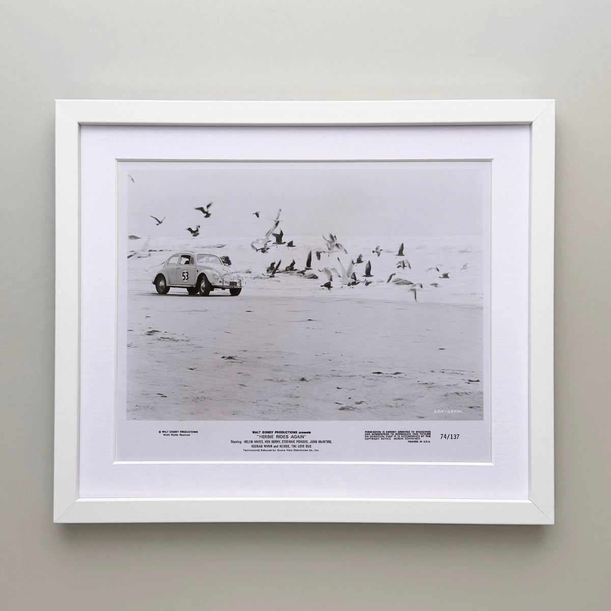 Herbie Rides Again (1974) Film Movie Press Publicity Still Framed