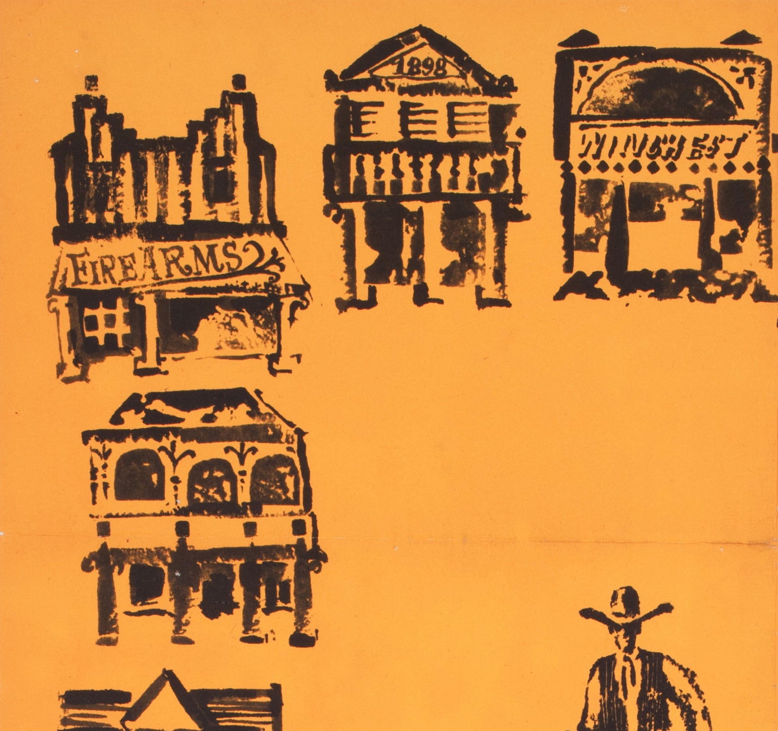 High Noon 1965 East German A1 Film Poster Fred Westphal - detail