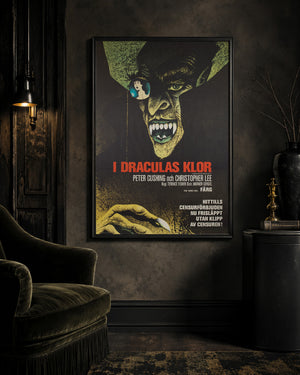 Horror of Dracula 1970 Swedish Film Poster Hans Arnold