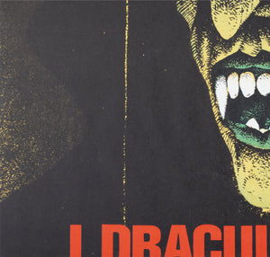 Horror of Dracula 1970 Swedish Film Poster Hans Arnold - detail