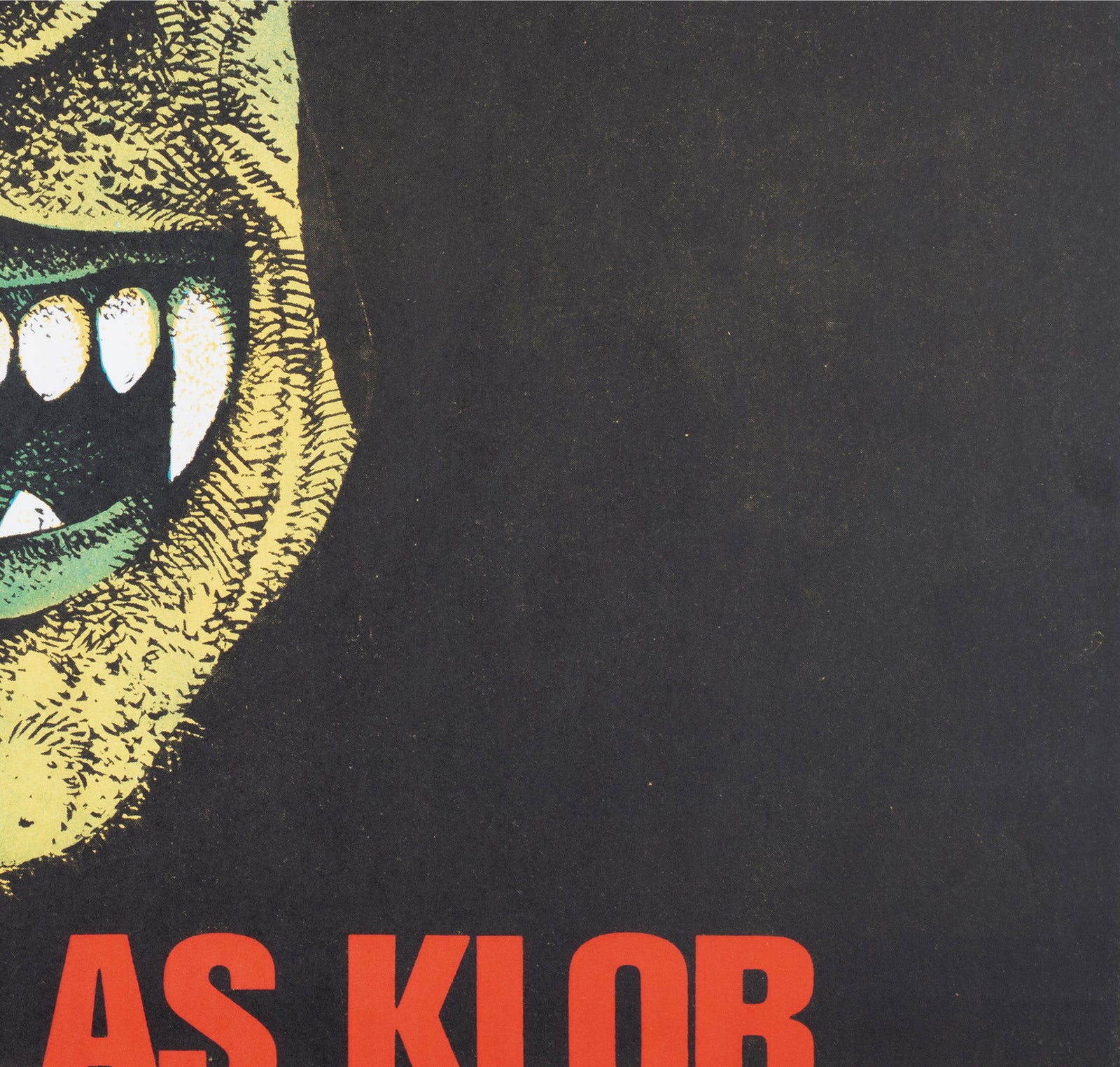 Horror of Dracula 1970 Swedish Film Poster Hans Arnold - detail