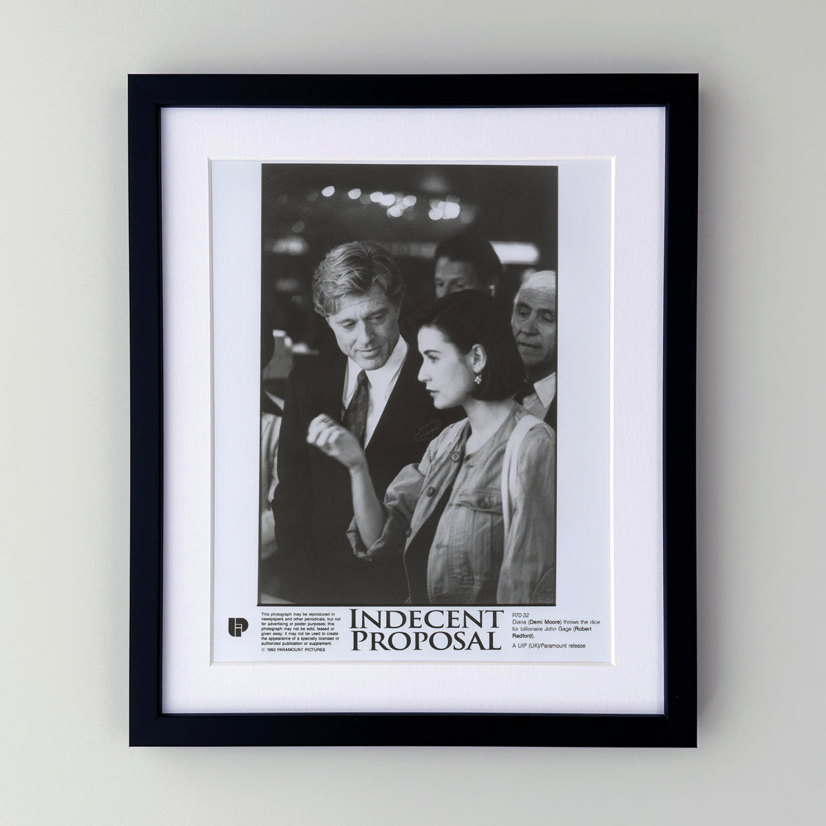 Indecent Proposal 1993 Film Movie Press Publicity Still Framed
