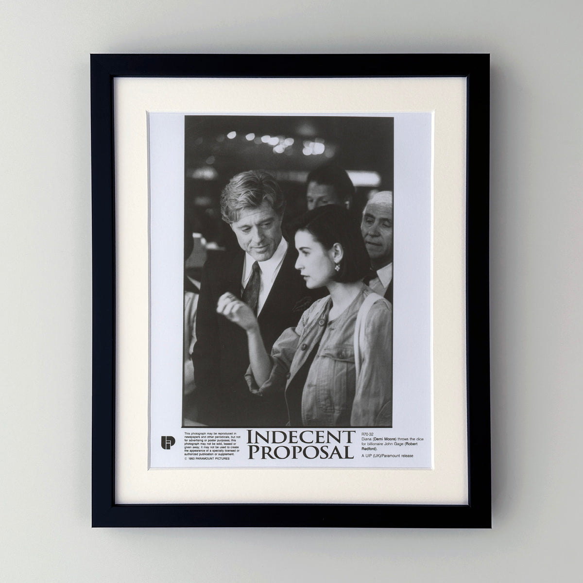 Indecent Proposal 1993 Film Movie Press Publicity Still Framed