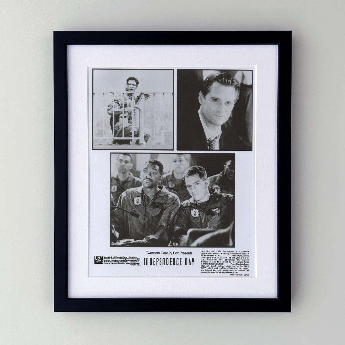 Independence Day 1996 Film Movie Press Publicity Still Framed