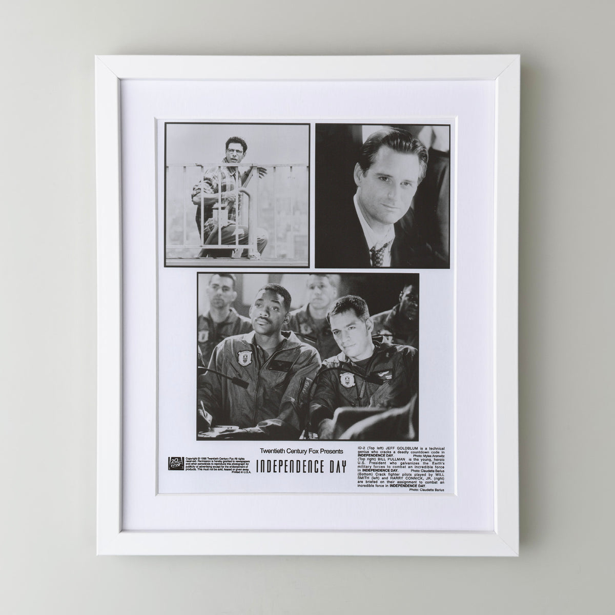 Independence Day 1996 Film Movie Press Publicity Still Framed