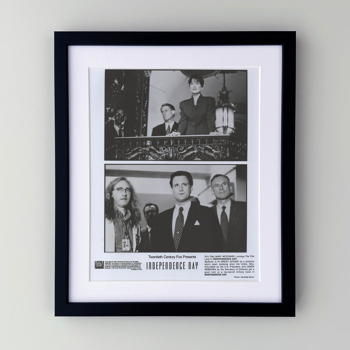 Independence Day 1996 Film Movie Press Publicity Still Framed