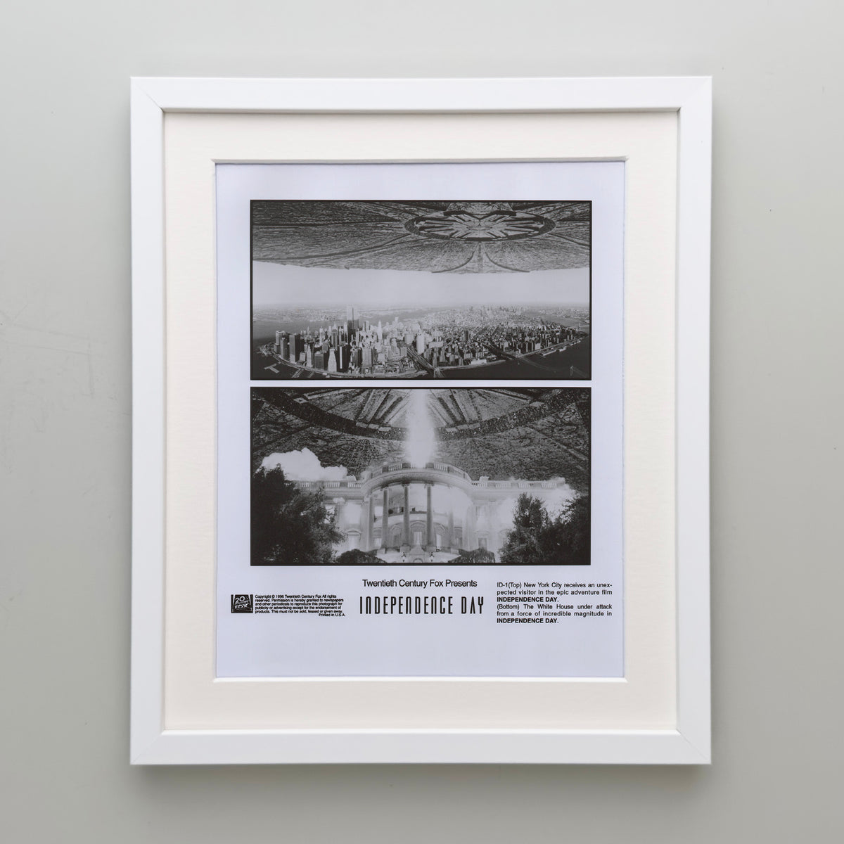 Independence Day 1996 Film Movie Press Publicity Still Framed