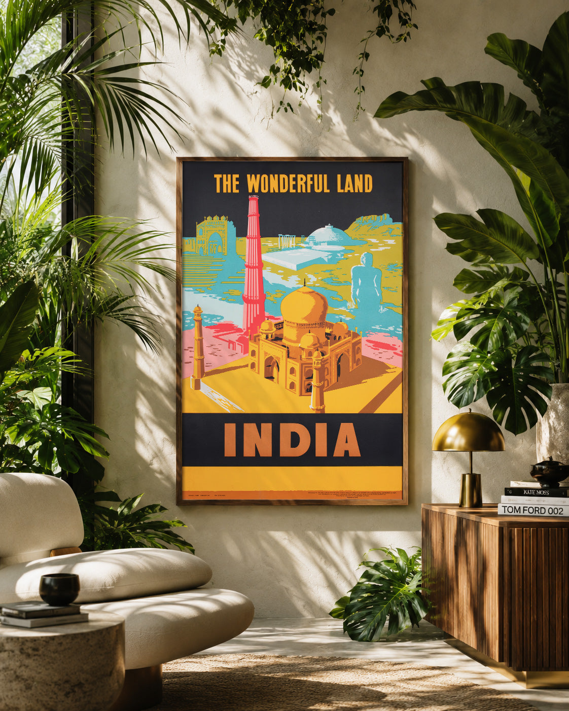 India 1957 Travel Advertising Poster