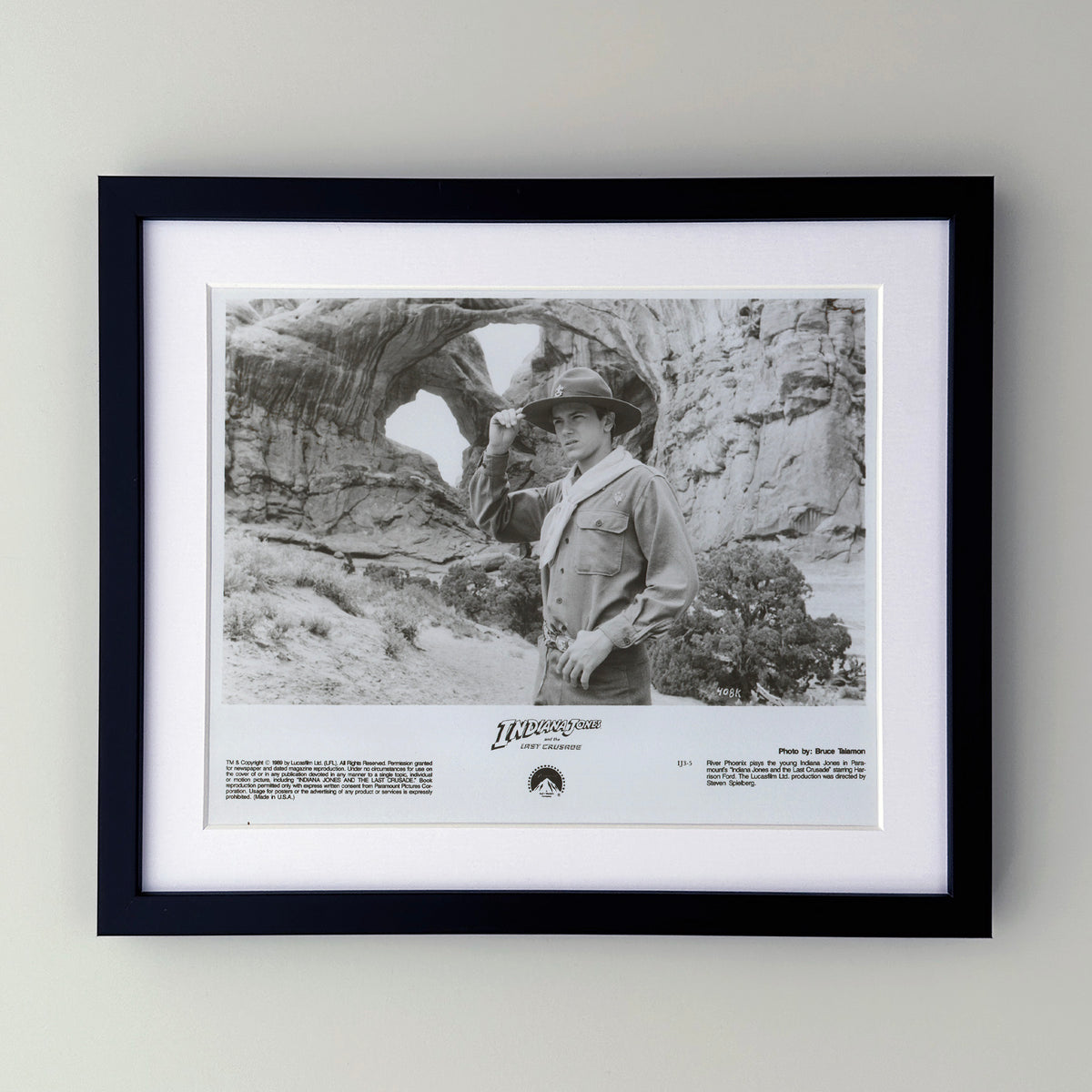 Indiana Jones and the Last Crusade 1989 Film Movie Press Publicity Still Framed