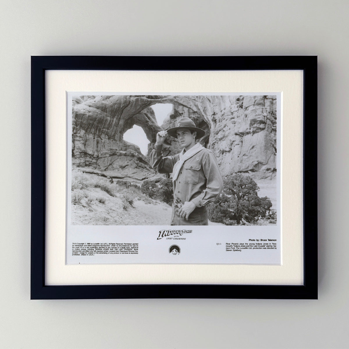 Indiana Jones and the Last Crusade 1989 Film Movie Press Publicity Still Framed