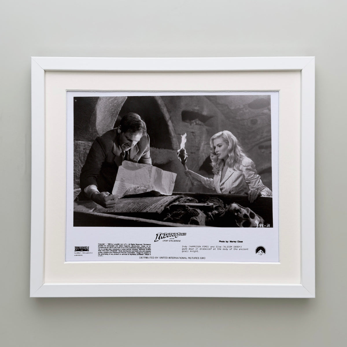 Indiana Jones and the Last Crusade 1989 Publicity Film Movie Press Still Framed