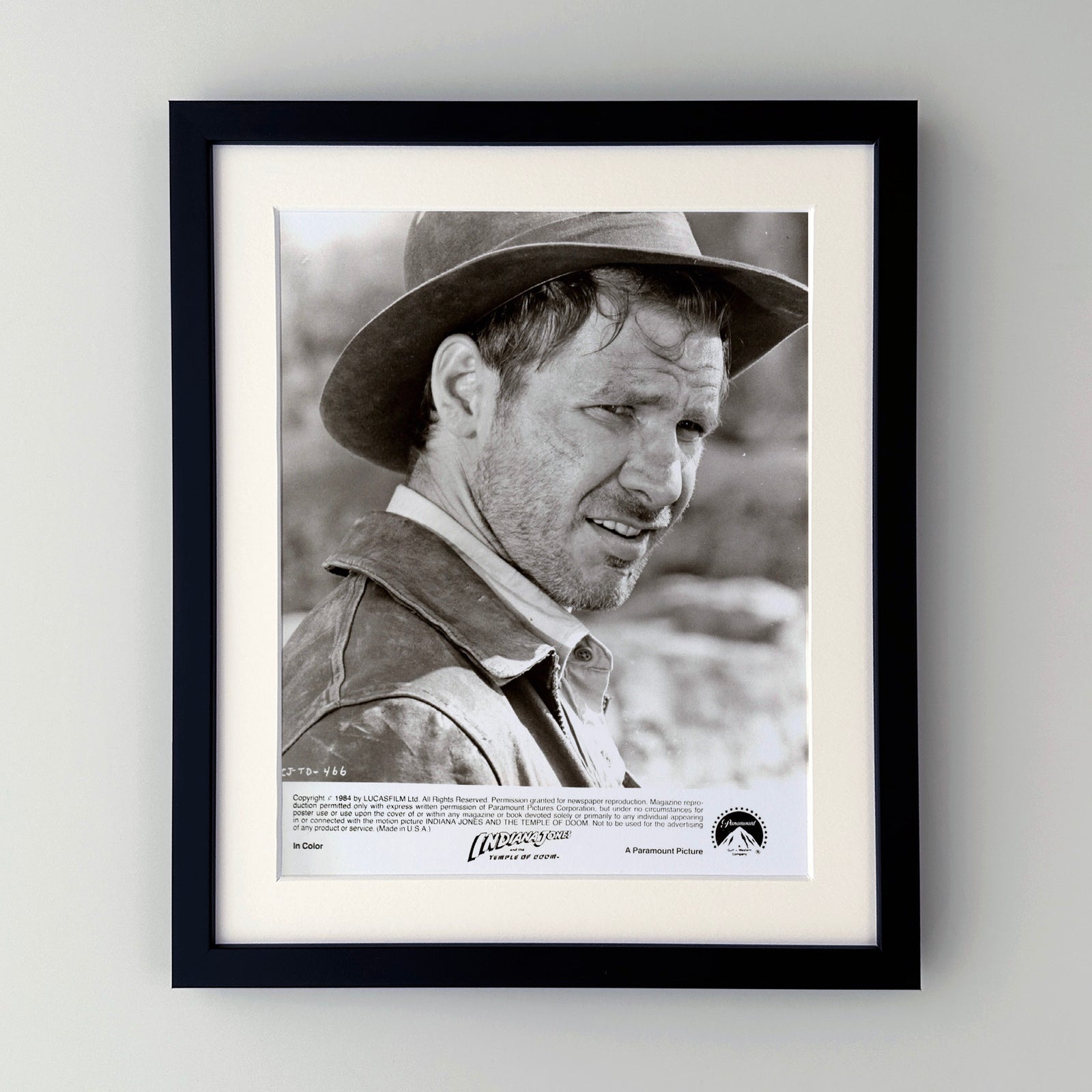 Indiana Jones and the Temple of Doom 1984 Publicity Film Movie Press Still Framed