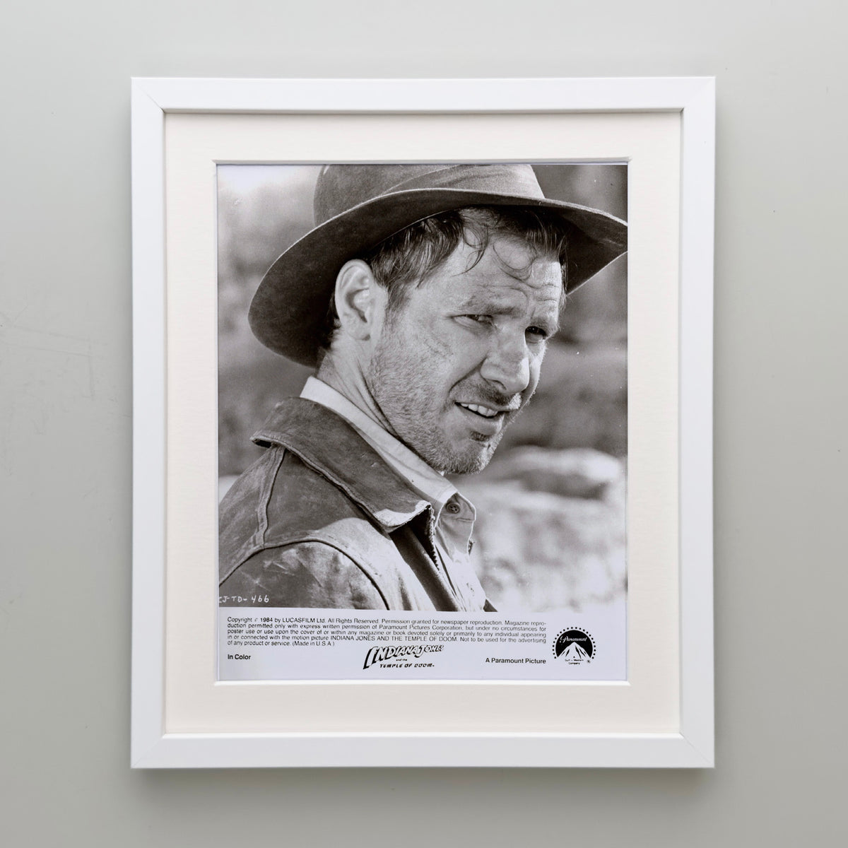 Indiana Jones and the Temple of Doom 1984 Publicity Film Movie Press Still Framed