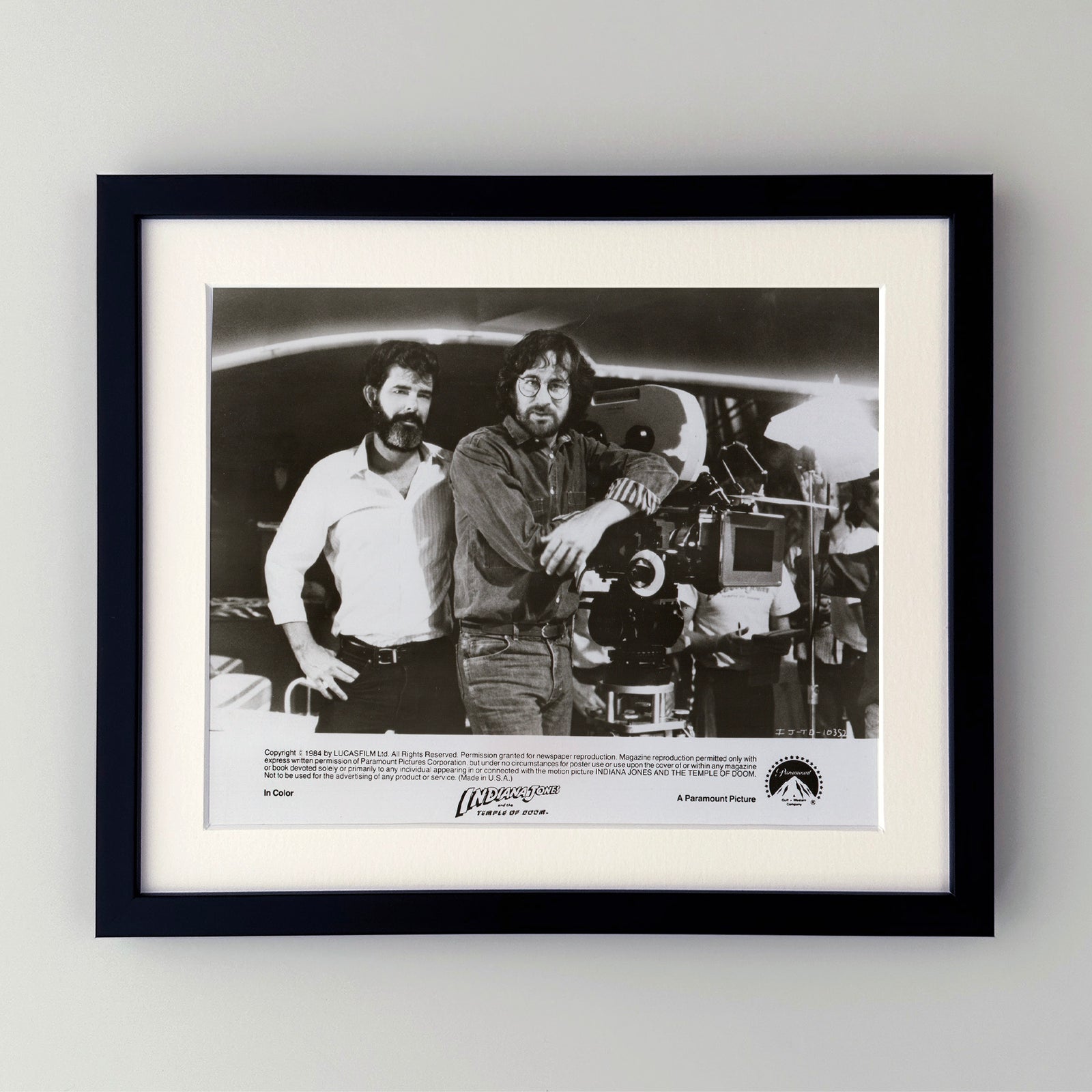 Indiana Jones and the Temple of Doom (1984) Film Movie Press Publicity Still Framed