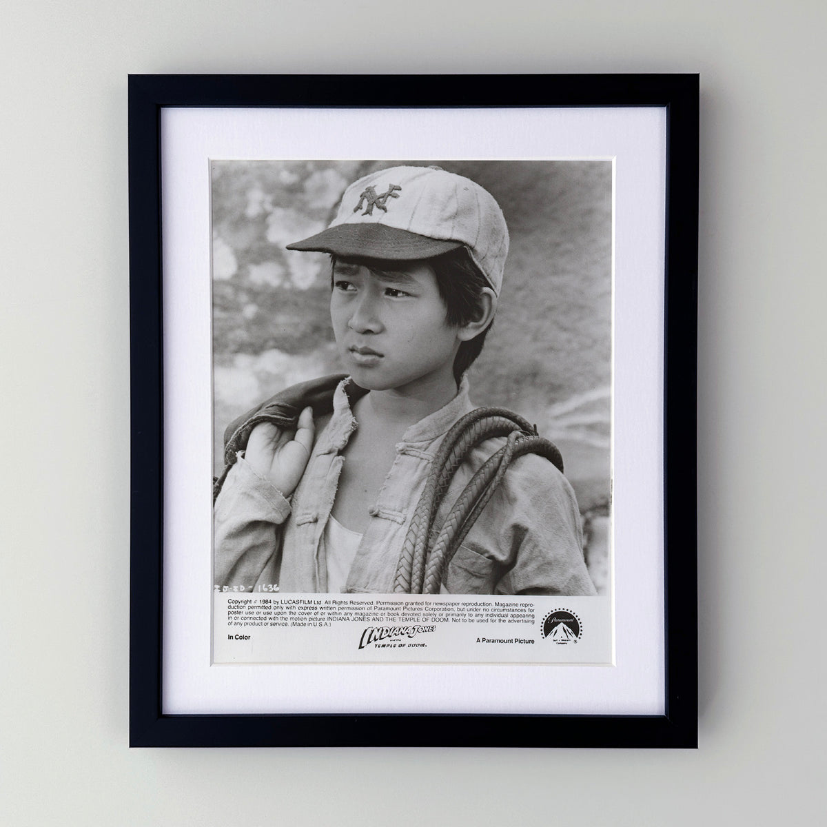 Indiana Jones and the Temple of Doom (1984) Film Movie Press Publicity Still Framed