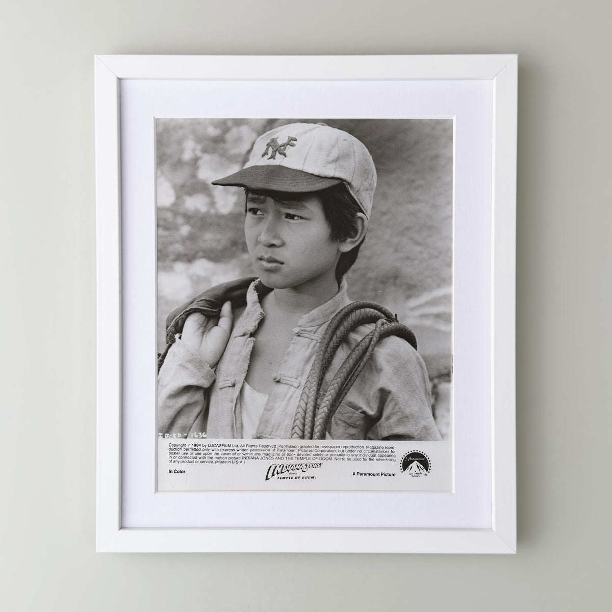 Indiana Jones and the Temple of Doom (1984) Film Movie Press Publicity Still Framed