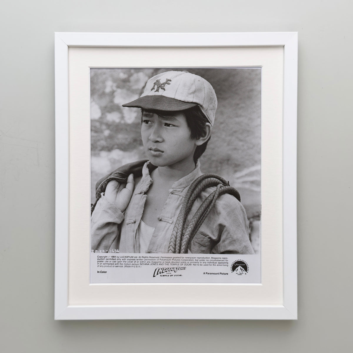 Indiana Jones and the Temple of Doom (1984) Film Movie Press Publicity Still Framed
