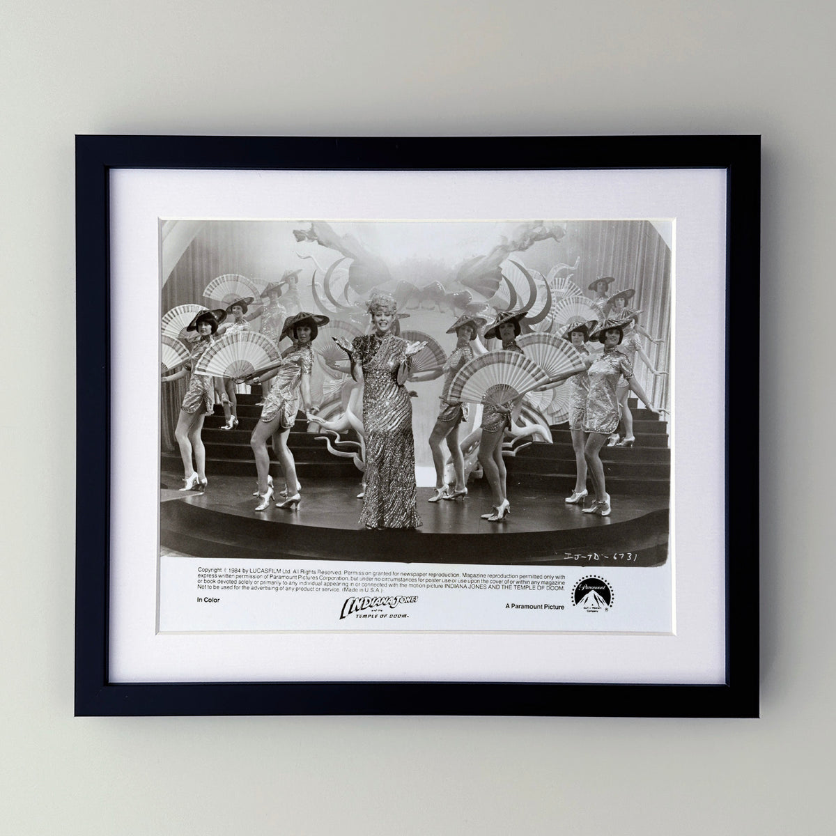 Indiana Jones and the Temple of Doom 1984 Publicity Film Movie Press Still Framed