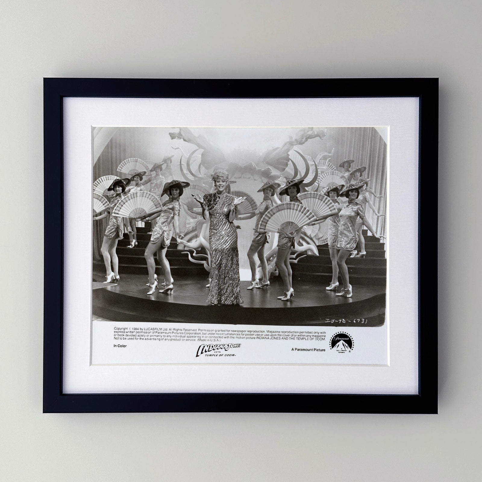 Indiana Jones and the Temple of Doom 1984 Publicity Film Movie Press Still Framed