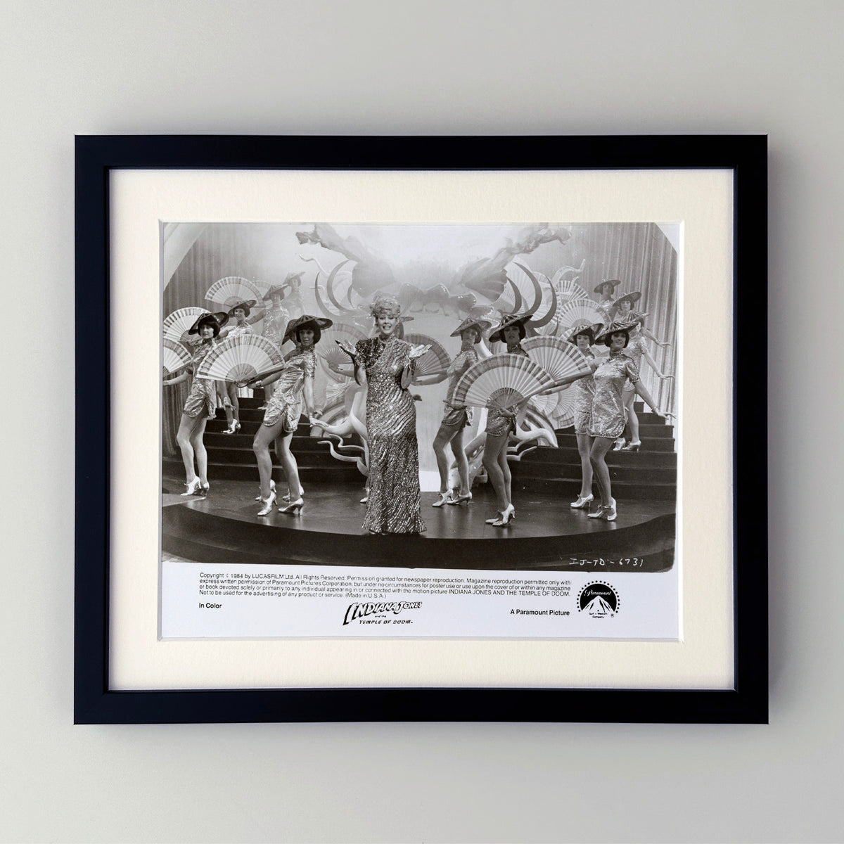 Indiana Jones and the Temple of Doom 1984 Publicity Film Movie Press Still Framed