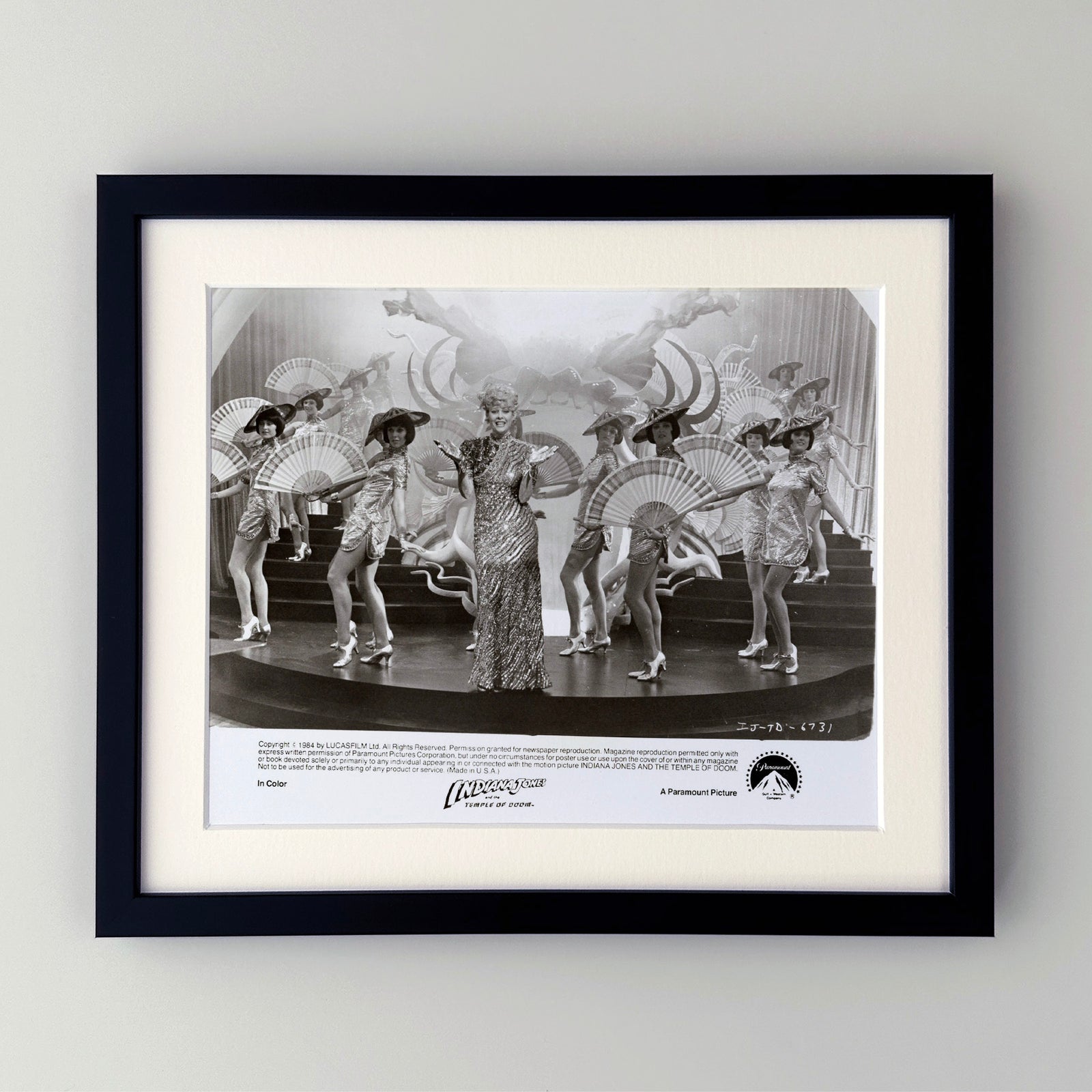 Indiana Jones and the Temple of Doom 1984 Publicity Film Movie Press Still Framed