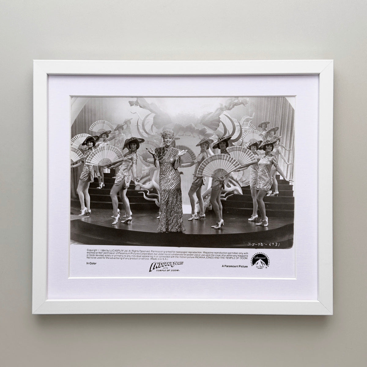 Indiana Jones and the Temple of Doom 1984 Publicity Film Movie Press Still Framed