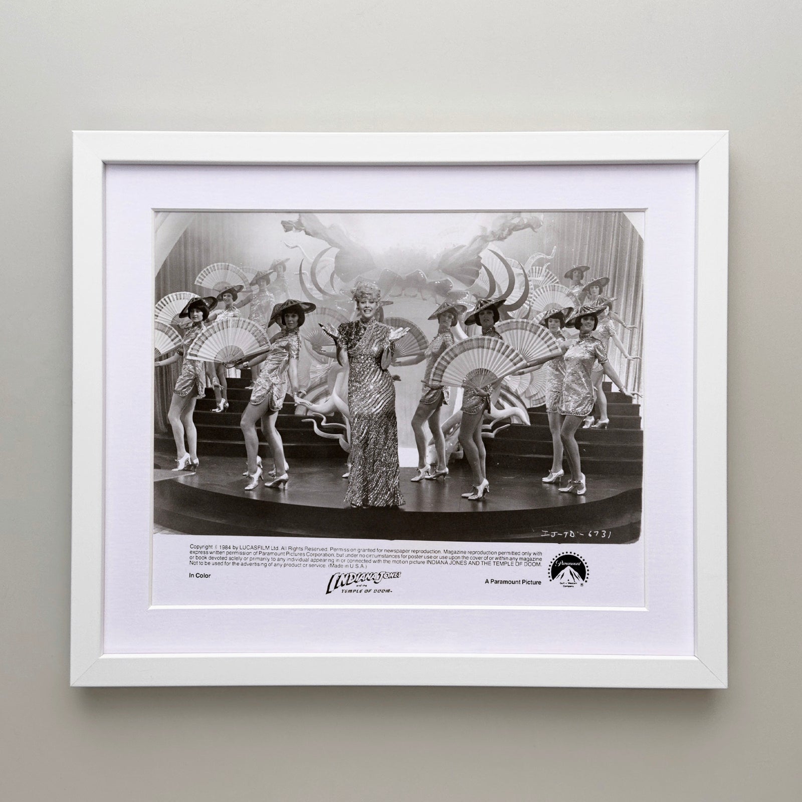 Indiana Jones and the Temple of Doom 1984 Publicity Film Movie Press Still Framed