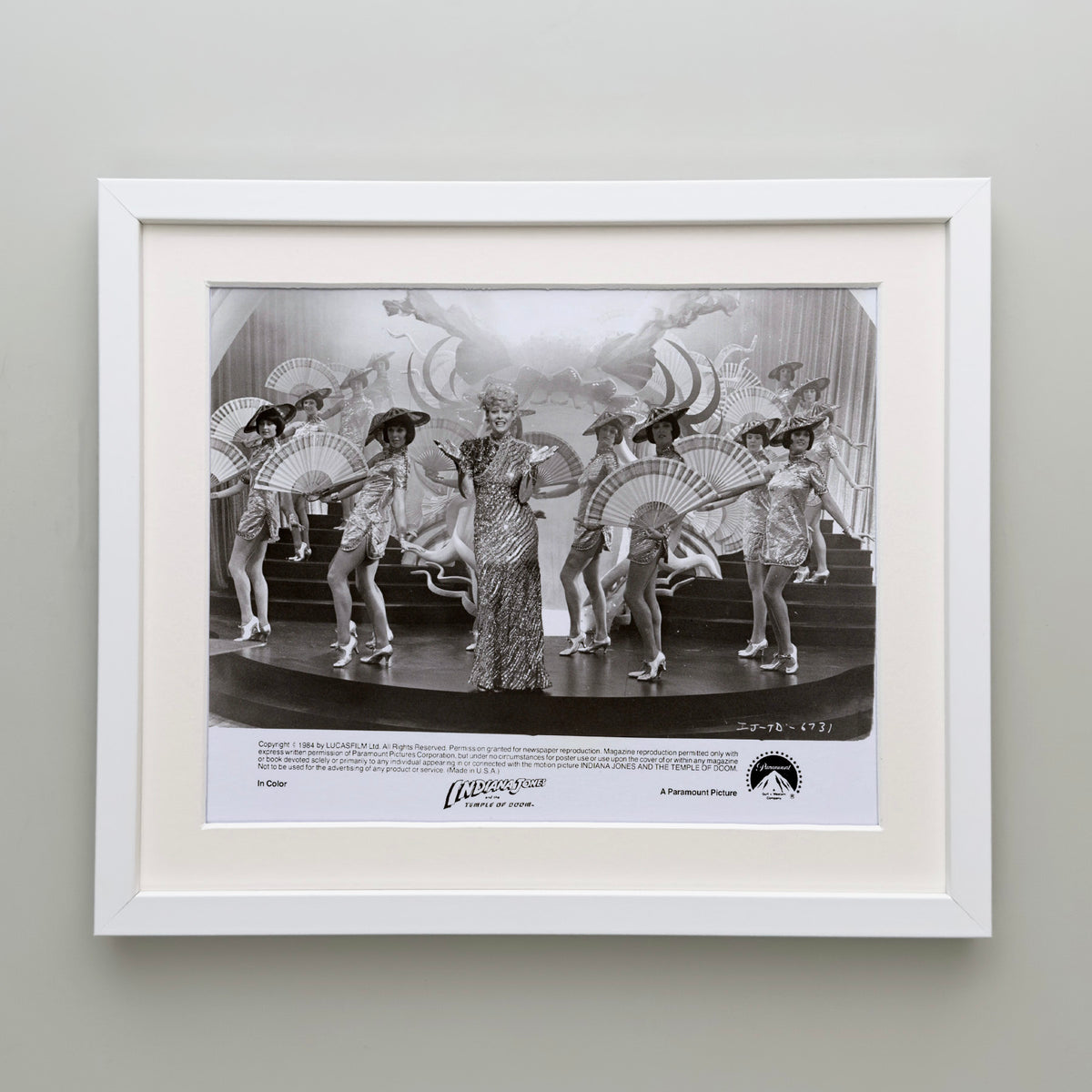 Indiana Jones and the Temple of Doom 1984 Publicity Film Movie Press Still Framed