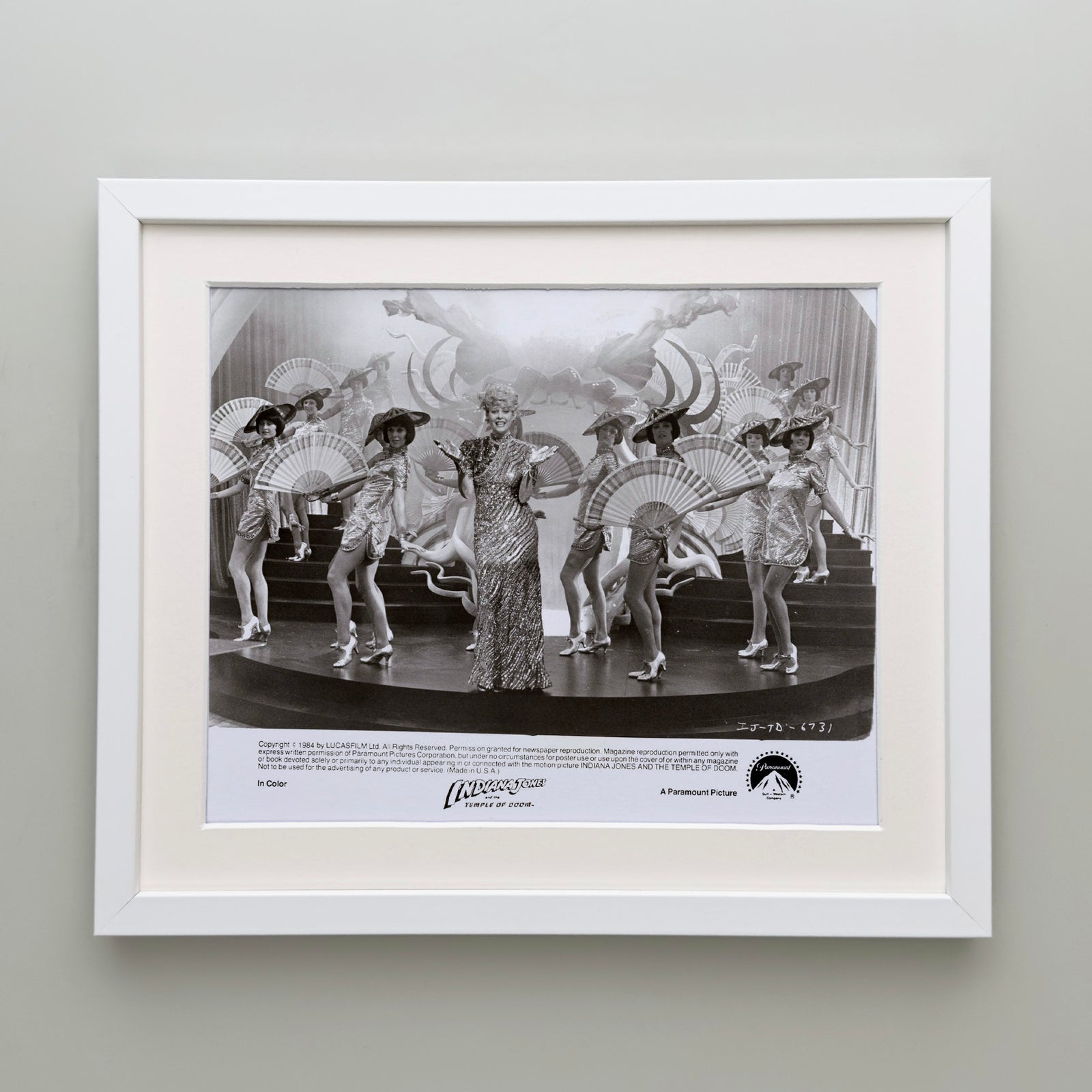 Indiana Jones and the Temple of Doom 1984 Publicity Film Movie Press Still Framed